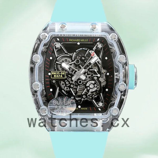 Richard Mille RM35-02 Around 50*40mm RM35-02 Men Automatic Transparent Replica Watches