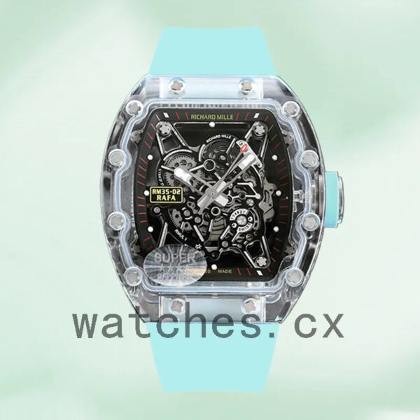 Richard Mille RM35-02 Around 50*40mm RM35-02 Men Automatic Transparent Replica Watches