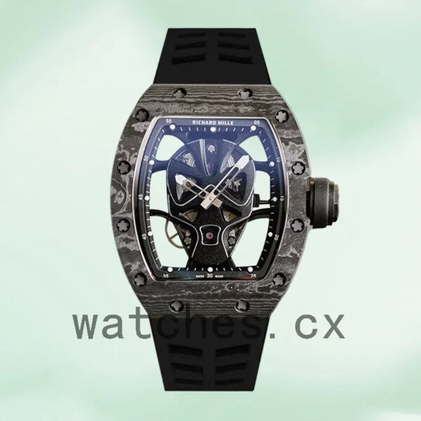 Richard Mille RM52-06 Around 50*40mm RM52-06 Men Automatic Rubber Band Replica Watches