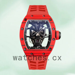 Richard Mille RM52-06 Around 50*40mm Men RM52-06 Rubber Band Replica Watches