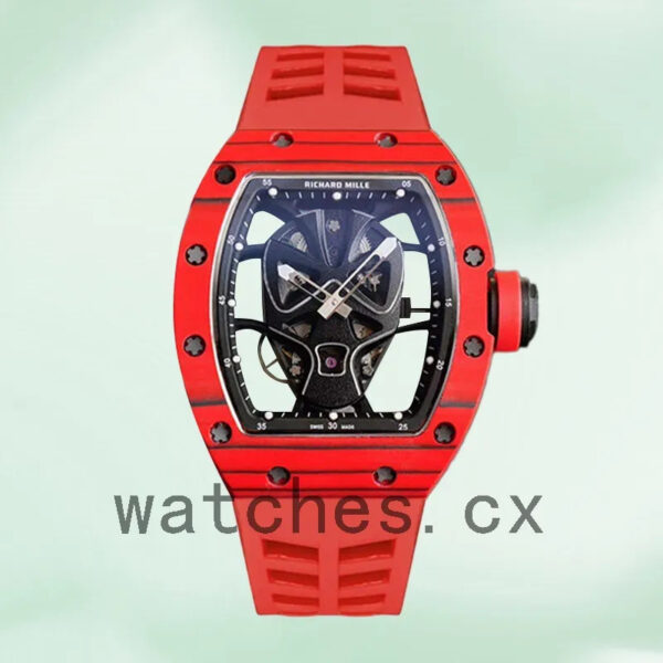 Richard Mille RM52-06 Around 50*40mm Men RM52-06 Rubber Band Replica Watches