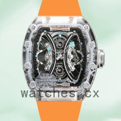 Richard Mille RM53-01 Men Around 50*40mm RM53-01 Transparent Dial Replica Watches