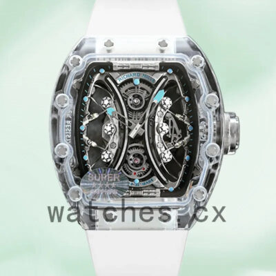 Richard Mille RM53-01 Men RM53-01 Around 50*40mm Transparent Transparent Dial Replica Watches