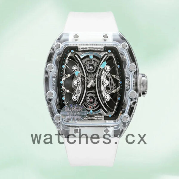 Richard Mille RM53-01 Men RM53-01 Around 50*40mm Transparent Transparent Dial Replica Watches
