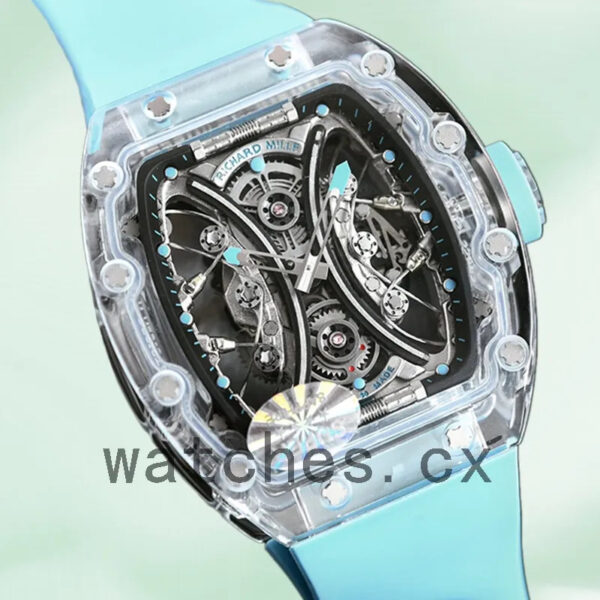 Richard Mille RM53-01 Men RM53-01 Around 50*40mm Transparent Dial Replica Watches