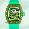 Richard Mille RM 56-01 RM 56-01-003 50*42mm Men Green Rubber Band Replica Watches