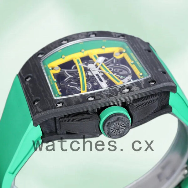 Richard Mille RM 61-01 50*40mm RM 61-01-002 Men Rubber Band Replica Watches - Image 3