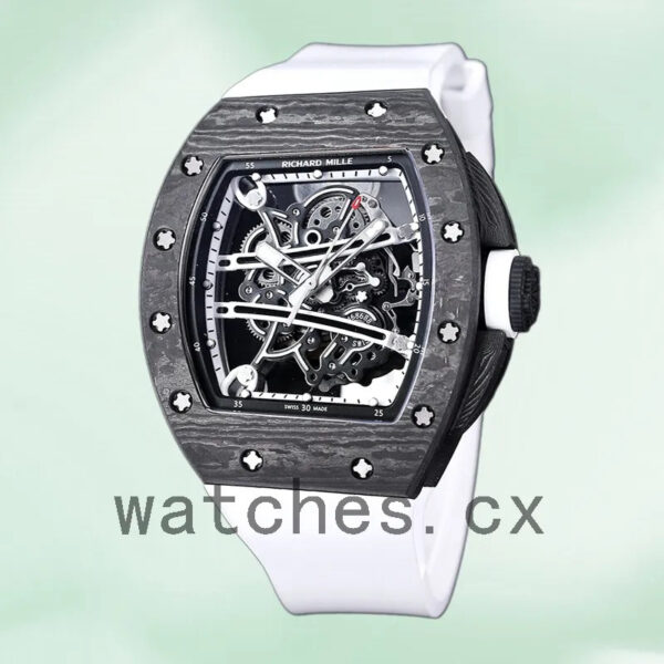 Richard Mille RM 61-01 50*40mm RM 61-01-004 Men Black Transparent Dial Replica Watches - Image 3