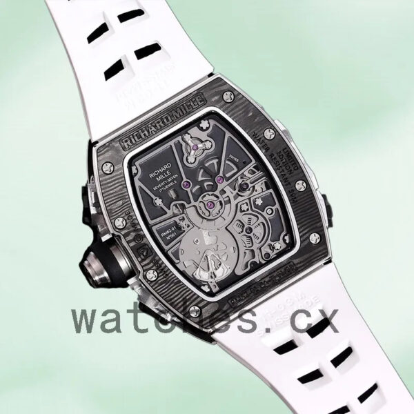 Richard Mille RM 62-01 50*42mm Men RM 62-01-001 Rubber Band Replica Watches - Image 3