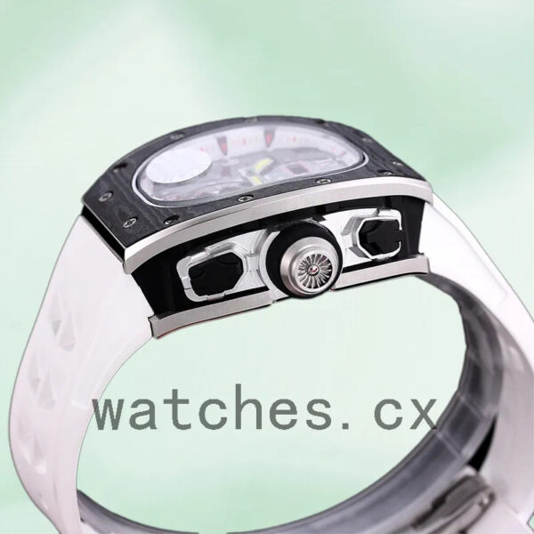 Richard Mille RM 62-01 Men 50*42mm RM 62-01-005 Black Rubber Band Replica Watches - Image 3