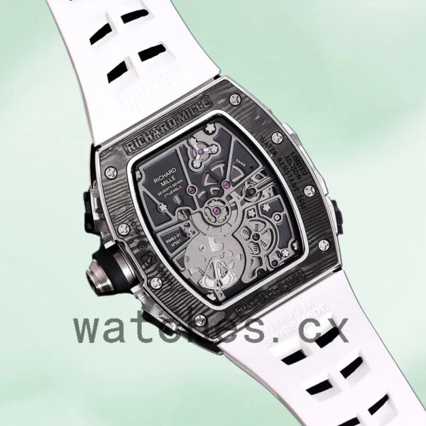 Richard Mille RM 62-01 Men 50*42mm RM 62-01-005 Black Rubber Band Replica Watches - Image 4