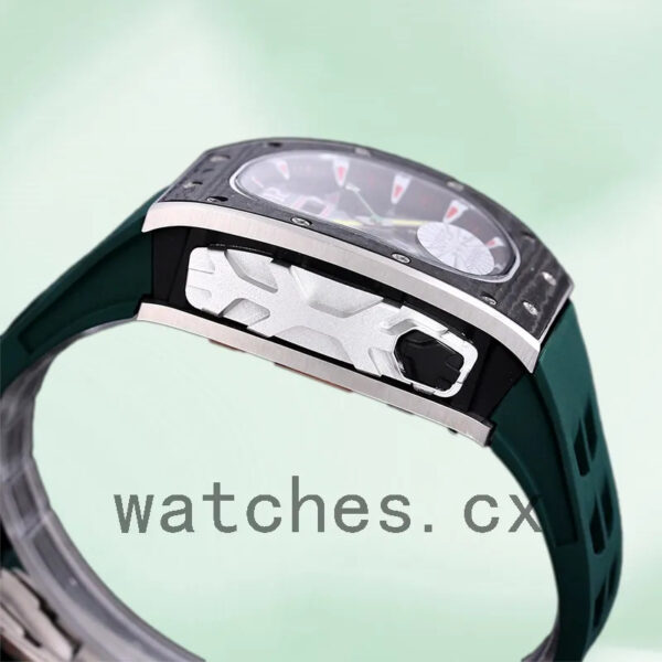 Richard Mille RM 62-01 50*42mm RM 62-01-006 Men Rubber Band Black Replica Watches - Image 3