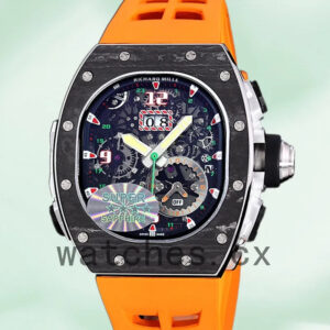 Richard Mille RM 62-01 RM 62-01-009 50*42mm Men Rubber Band Black Replica Watches