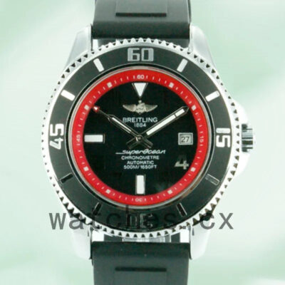 Breitling Superocean SuperoceanBK008 46mm Men’s Strap Black Dial Replica Watches
