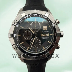 Tag Heuer Aquaracer 43mm Men’s AquaracerBKSB006 Silver-tone Black Dial
