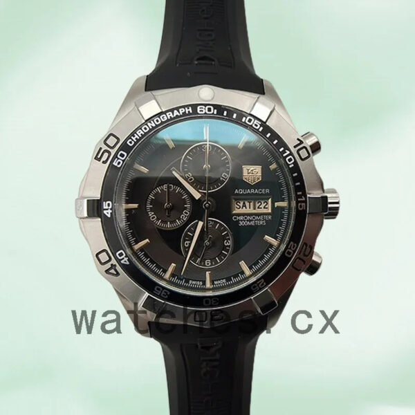 Tag Heuer Aquaracer 43mm Men’s AquaracerBKSB006 Silver-tone Black Dial - Image 2