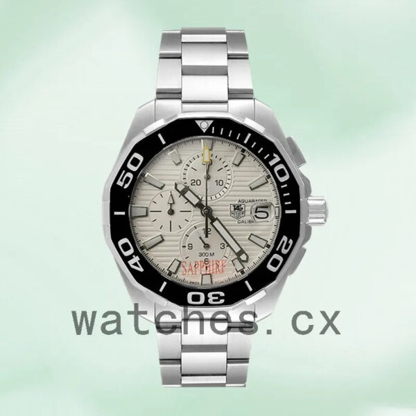 Tag Heuer Aquaracer AquaracerWSB004 Men’s 43mm White Dial Silver-tone - Image 2