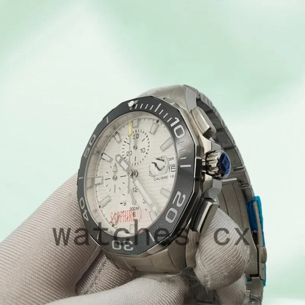 Tag Heuer Aquaracer AquaracerWSB004 Men’s 43mm White Dial Silver-tone - Image 3
