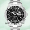 Tag Heuer Aquaracer CAF2010.BA0815 Men’s 43mm Bracelet Black Dial