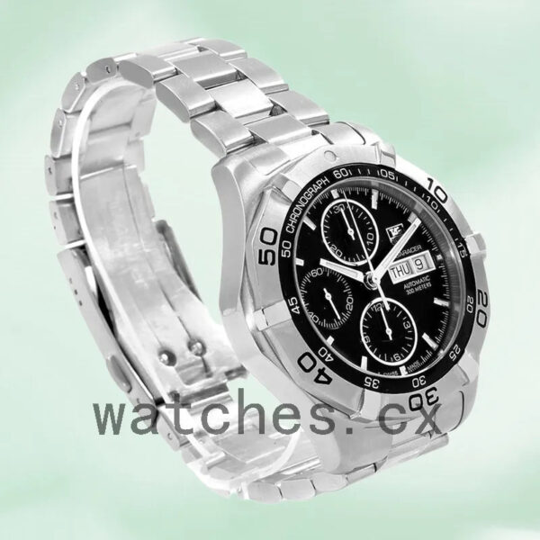 Tag Heuer Aquaracer CAF2010.BA0815 Men’s 43mm Bracelet Black Dial - Image 4