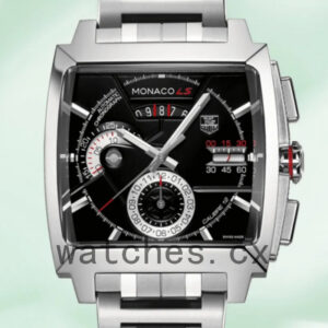 Tag Heuer Monaco CAL2110.BA0781 Men’s 43mm Black Dial Bracelet