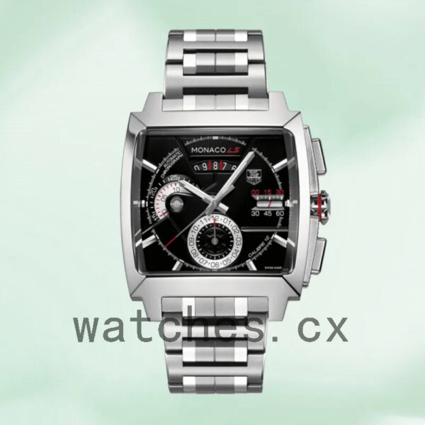 Tag Heuer Monaco CAL2110.BA0781 Men’s 43mm Black Dial Bracelet - Image 2