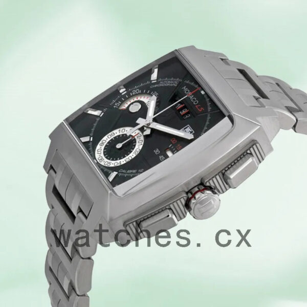 Tag Heuer Monaco CAL2110.BA0781 Men’s 43mm Black Dial Bracelet - Image 3