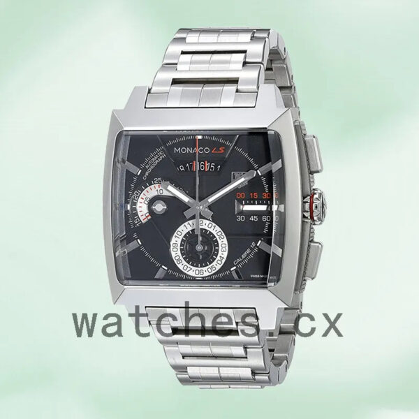 Tag Heuer Monaco CAL2110.BA0781 Men’s 43mm Black Dial Bracelet - Image 4