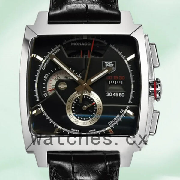 Tag Heuer Monaco Men’s 43mm CAL2110.FC6257 Black Dial