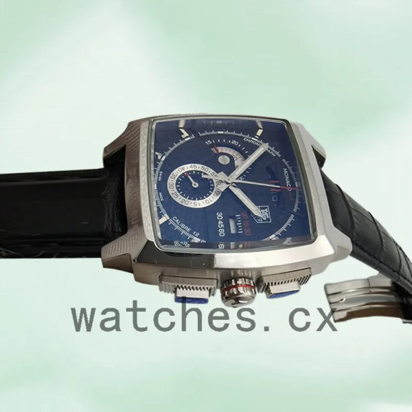 Tag Heuer Monaco Men’s 43mm CAL2110.FC6257 Black Dial - Image 3