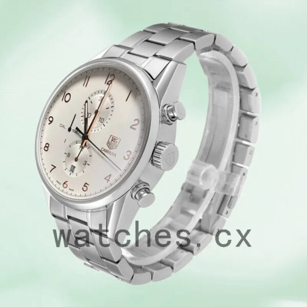 Tag Heuer Carrera Men’s CAR2012.BA0796 43mm Bracelet White Dial - Image 3