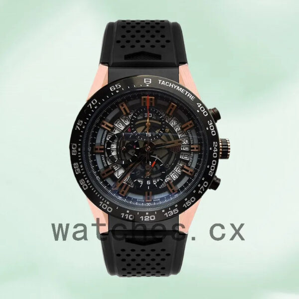Tag Heuer Carrera CAR205A.FT6087 43mm Men’s Rubber Band Automatic - Image 2