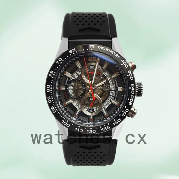 Tag Heuer Carrera CAR2A1Z Men’s 43mm Rubber Band - Image 2