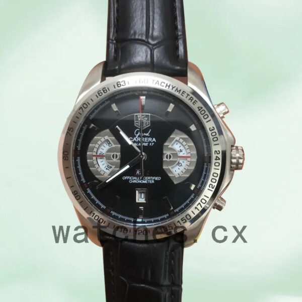 Tag Heuer Carrera 43mm CAV511A.FC6225 Men’s Black Dial - Image 2