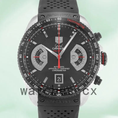 Tag Heuer Grand Carrera 43mm CAV511C.FT6016 Men’s Quartz Rubber Band