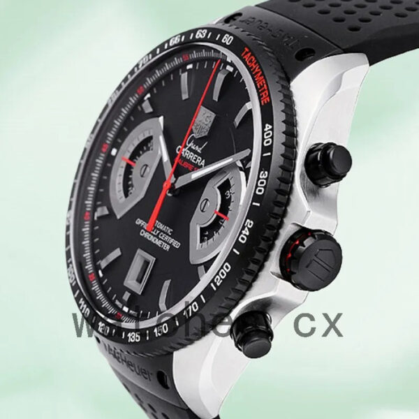 Tag Heuer Grand Carrera 43mm CAV511C.FT6016 Men’s Quartz Rubber Band - Image 3