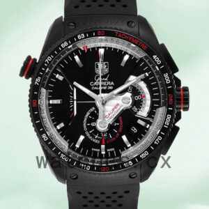 Tag Heuer Carrera Men’s CAV5185.FC6237 43mm Black Dial Rubber Band