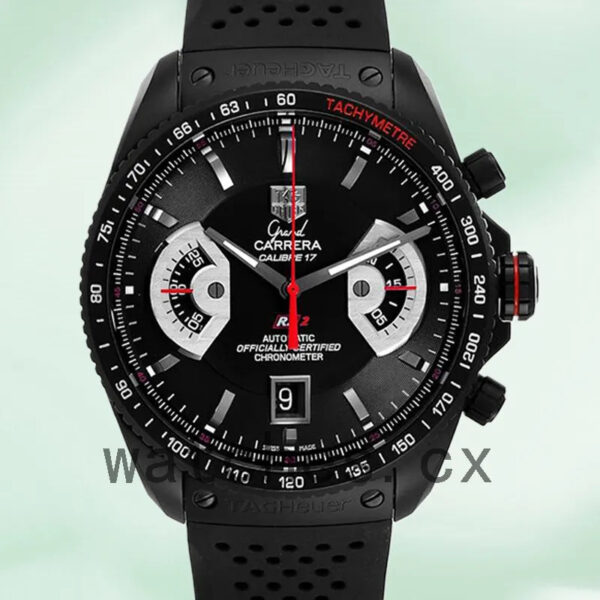 Tag Heuer Grand Carrera 43mm CAV518B.FT6016 Men’s Black-tone