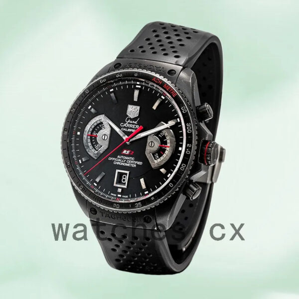 Tag Heuer Grand Carrera 43mm CAV518B.FT6016 Men’s Black-tone - Image 4