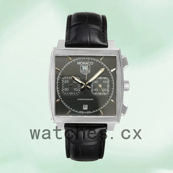 Tag Heuer Monaco CAW2110.FC6177 40mm Men’s Silver-tone Black Dial - Image 2