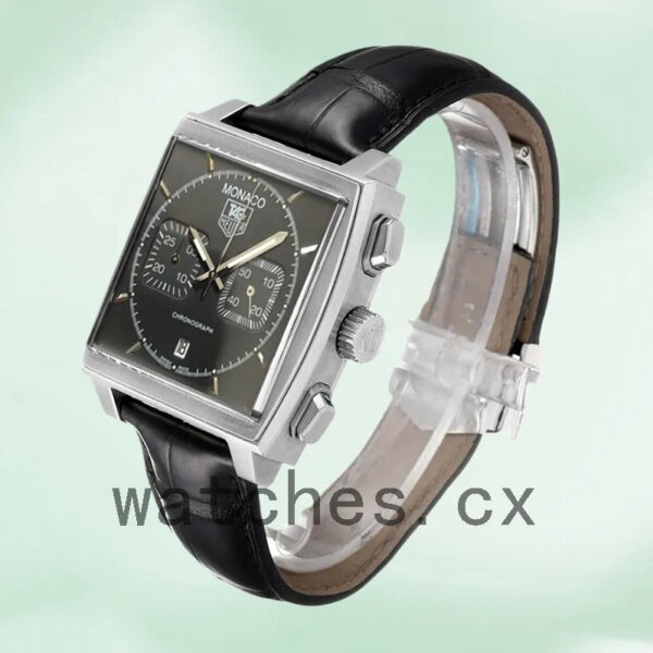 Tag Heuer Monaco CAW2110.FC6177 40mm Men’s Silver-tone Black Dial - Image 3