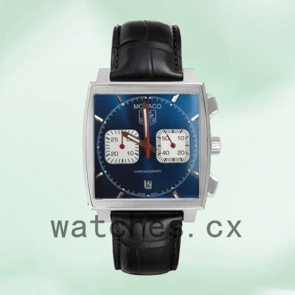 Tag Heuer Monaco Men’s CAW2111 40mm Leather Strap Japanese Quartz - Image 2