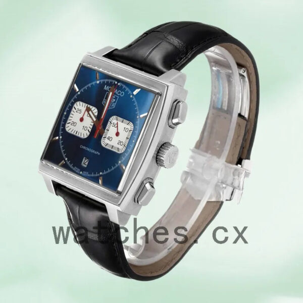 Tag Heuer Monaco Men’s CAW2111 40mm Leather Strap Japanese Quartz - Image 3