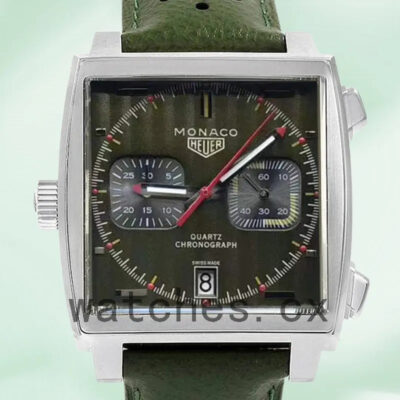 Tag Heuer Monaco CAW211E.FC6414 Men’s 40mm Silver-tone Green Dial