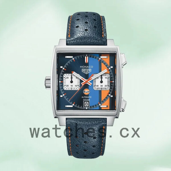 Tag Heuer Monaco Men’s CAW211R.FC6401 41mm Quartz Leather Strap - Image 2