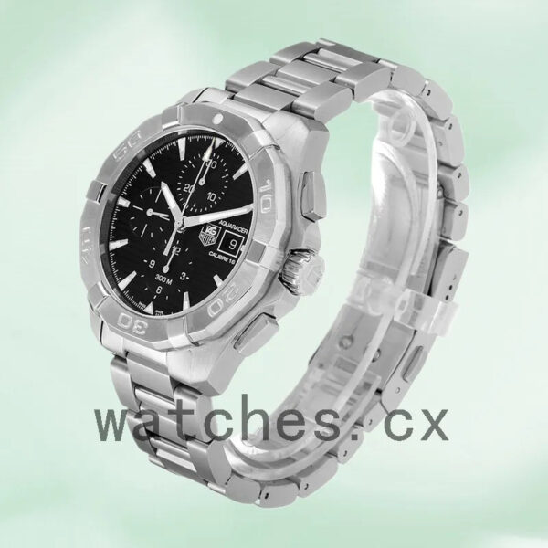 Tag Heuer Aquaracer Men’s 43mm CAY2110.BA0927 Bracelet Black Dial - Image 3
