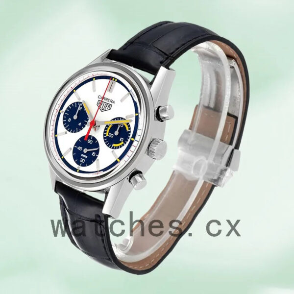 Tag Heuer Carrera CBK221C.FC6488 43mm Men’s Leather Strap Japanese Quartz - Image 3