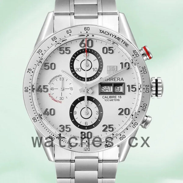 Tag Heuer Carrera Men’s CV2A11 43mm Bracelet Silver-tone