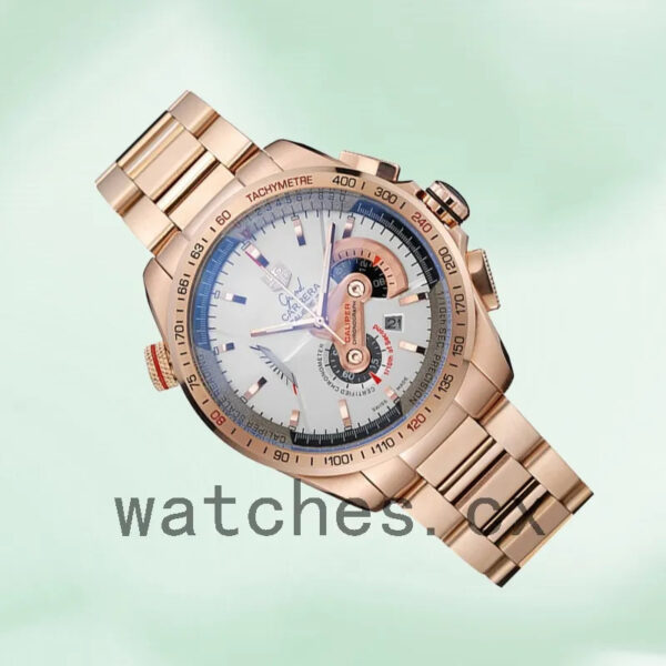 Tag Heuer Grand Carrera 43mm Men’s GrandCarreraWSB-005 Rose Gold-tone Bracelet - Image 3