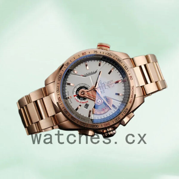 Tag Heuer Grand Carrera 43mm Men’s GrandCarreraWSB-005 Rose Gold-tone Bracelet - Image 4